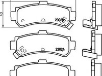 Set placute frana,frana disc NISSAN PULSAR I hatchback (N15), NISSAN SENTRA I (N15) - MINTEX MDB1832