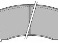 Set placute frana,frana disc NISSAN PULSAR II (N13), NISSAN PULSAR II hatchback (N13), NISSAN SENTRA II combi (B12) - MAPCO 6437
