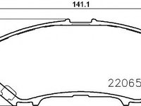 Set placute frana,frana disc NISSAN QASHQAI (J11, J11_) (2013 - 2016) BREMBO P 56 100