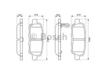 Set placute frana,frana disc NISSAN QASHQAI / QASHQAI +2 (J10, JJ10) (2007 - 2020) BOSCH 0 986 494 090