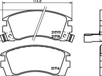 Set placute frana,frana disc NISSAN SUNNY Mk III combi (Y10), NISSAN Q BIC caroserie (Y10) - MINTEX MDB1590