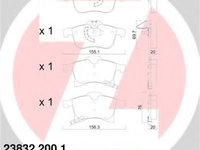 Set placute frana,frana disc OPEL ADAM (2012 - 2016) ZIMMERMANN 23832.200.1