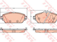 Set placute frana,frana disc OPEL ADAM (2012 - 2020) TRW GDB2093