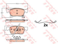 Set placute frana,frana disc OPEL ADAM (2012 - 2020) TRW GDB2091