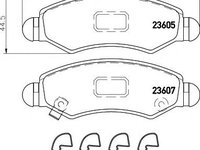 Set placute frana,frana disc OPEL AGILA (A) (H00), VAUXHALL AGILA Mk I (A), SUZUKI WAGON R+ (MM) - MINTEX MDB2709