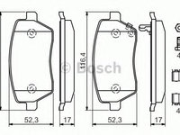 Set placute frana,frana disc OPEL AGILA (B) (H08) (2008 - 2020) BOSCH 0 986 494 160