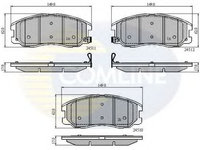 Set placute frana,frana disc OPEL ANTARA (2006 - 2016) COMLINE CBP31582 piesa NOUA