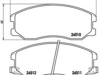 Set placute frana,frana disc OPEL ANTARA (2006 - 2020) BREMBO P 10 003