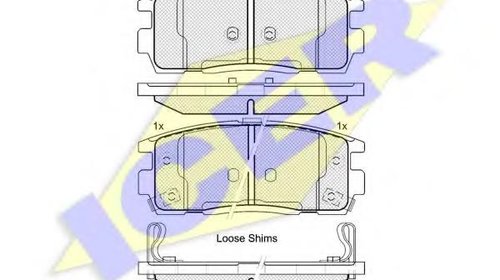 Set placute frana,frana disc OPEL ANTARA, CHE