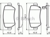 Set placute frana,frana disc OPEL ASTRA G combi (F35_) (1998 - 2009) BOSCH 0 986 495 218