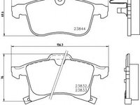 Set placute frana,frana disc OPEL ASTRA G Combi (F35) (1998 - 2009) HELLA PAGID 8DB 355 009-221 piesa NOUA