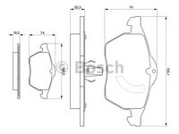 Set placute frana,frana disc OPEL ASTRA G hatchback (F48_, F08_) (1998 - 2009) BOSCH 0 986 424 360