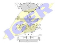 Set placute frana,frana disc OPEL ASTRA G hatchback (F48_, F08_), OPEL ASTRA G combi (F35_), OPEL ASTRA G limuzina (F69_) - ICER 181249