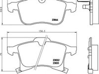 Set placute frana,frana disc OPEL ASTRA G hatchback (F48_, F08_), OPEL ASTRA G combi (F35_), OPEL ASTRA G limuzina (F69_) - MINTEX MDB2633