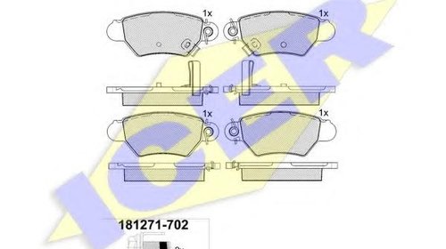 Set placute frana,frana disc OPEL ASTRA G hat