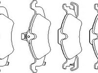 Set placute frana,frana disc OPEL ASTRA G hatchback (F48_, F08_), OPEL ASTRA G combi (F35_), OPEL ASTRA G limuzina (F69_) - TOPRAN 205 780