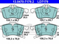 Set placute frana,frana disc OPEL ASTRA H combi (L35) (2004 - 2016) ATE 13.0470-7179.2