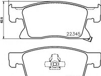 Set placute frana,frana disc OPEL ASTRA K Sports Tourer (2015 - 2020) TEXTAR 2234501