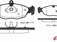 Set placute frana,frana disc OPEL COMBO (71_), OPEL CORSA A TR (91_, 92_, 96_, 97_), OPEL CORSA A hatchback (93_, 94_, 98_, 99_) - METZGER 0393.20