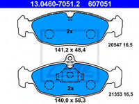 Set placute frana,frana disc OPEL CORSA A TR (91_, 92_, 96_, 97_) (1982 - 1993) ATE 13.0460-7051.2