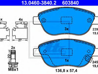 Set placute frana,frana disc OPEL CORSA D (2006 - 2016) ATE 13.0460-3840.2