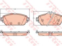 Set placute frana,frana disc OPEL CORSA E (2014 - 2016) TRW GDB2093 piesa NOUA