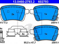 Set placute frana,frana disc OPEL CORSA E Van (2014 - 2016) ATE 13.0460-2793.2