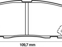 Set placute frana,frana disc OPEL FRONTERA A Sport (5_SUD2), VAUXHALL FRONTERA Mk I (A) Sport, VAUXHALL FRONTERA Mk I (A) - JURID 572221J