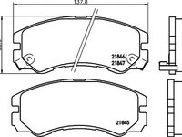 Set placute frana,frana disc OPEL FRONTERA A Sport (5_SUD2), VAUXHALL FRONTERA Mk I (A) Sport, VAUXHALL FRONTERA Mk I (A) - HELLA PAGID 8DB 355 016-61