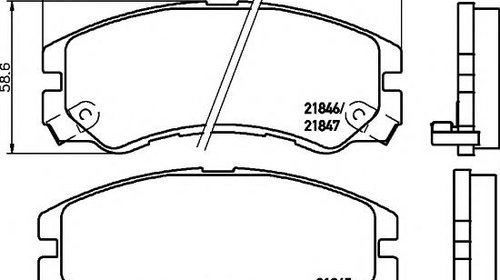 Set placute frana,frana disc OPEL FRONTERA A 