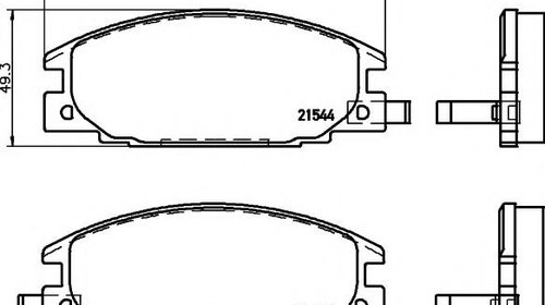 Set placute frana,frana disc OPEL FRONTERA A 