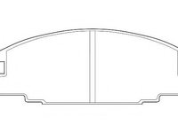 Set placute frana,frana disc OPEL FRONTERA A Sport (5_SUD2), ISUZU BIGHORN (UBS), ISUZU BIGHORN autoturism de teren, deschis (UBS) - WAGNER WBP21467A