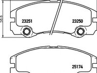 Set placute frana,frana disc OPEL FRONTERA B (6B_), VAUXHALL FRONTERA Mk II (B), HOLDEN FRONTERA (UES) - MINTEX MDB1985