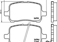 Set placute frana,frana disc OPEL GT Cabriolet, CHEVROLET MALIBU MAXX hatchback, CHEVROLET MALIBU - MINTEX MDB2293