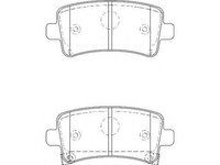 Set placute frana,frana disc OPEL INSIGNIA, OPEL INSIGNIA limuzina, VAUXHALL INSIGNIA limuzina - WAGNER WBP24421B