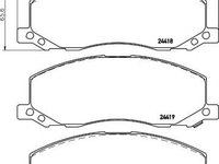 Set placute frana,frana disc OPEL INSIGNIA, OPEL INSIGNIA limuzina, VAUXHALL INSIGNIA limuzina - MINTEX MDB2871