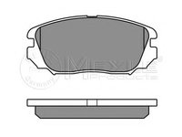 Set placute frana,frana disc OPEL INSIGNIA, OPEL INSIGNIA limuzina, VAUXHALL INSIGNIA limuzina - MEYLE 025 244 1519/W