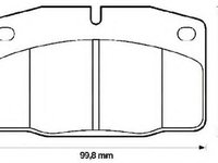 Set placute frana,frana disc OPEL KADETT D (31_-34_, 41_-44_), OPEL MONZA E (39_, 49_), OPEL REKORD E combi (61_, 66_, 67_) - JURID 571539J-AS