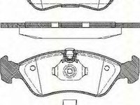 Set placute frana,frana disc OPEL KADETT E combi (35_, 36_, 45_, 46_), OPEL OMEGA A combi (66_, 67_), OPEL OMEGA A (16_, 17_, 19_) - TRISCAN 8110 2400