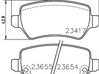 Set placute frana,frana disc OPEL MERIVA (2003 - 2010) HELLA PAGID 8DB 355 018-781 piesa NOUA