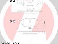 Set placute frana,frana disc OPEL MONZA E (39_, 49_), OPEL KADETT E Cabriolet (43B_), OPEL KADETT E combi (35_, 36_, 45_, 46_) - ZIMMERMANN 21190.180.