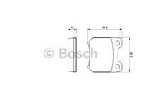 Set placute frana,frana disc OPEL OMEGA A combi (66_, 67_), OPEL OMEGA A (16_, 17_, 19_), VAUXHALL CARLTON Mk III - BOSCH 0 986 490 510