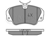 Set placute frana,frana disc OPEL SENATOR B (29_), OPEL OMEGA A combi (66_, 67_), OPEL OMEGA A (16_, 17_, 19_) - MEYLE 025 213 6819