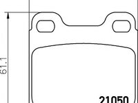 Set placute frana,frana disc OPEL VECTRA B Hatchback (38) (1995 - 2003) TEXTAR 2105002 piesa NOUA