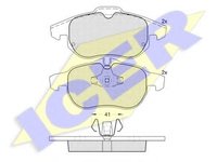 Set placute frana,frana disc OPEL VECTRA C, OPEL VECTRA C GTS, VAUXHALL VECTRA Mk II (C) - ICER 181536