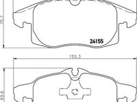 Set placute frana,frana disc OPEL VECTRA C, OPEL VECTRA C GTS, VAUXHALL VECTRA Mk II (C) - MINTEX MDB2837