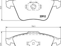 Set placute frana,frana disc OPEL VECTRA C, OPEL VECTRA C GTS, VAUXHALL VECTRA Mk II (C) GTS - TEXTAR 2391202