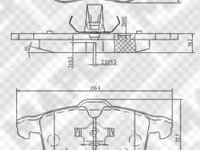 Set placute frana,frana disc OPEL VECTRA C, OPEL VECTRA C GTS, VAUXHALL VECTRA Mk II (C) - MAPCO 6829