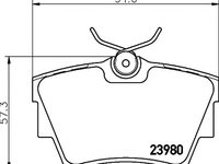 Set placute frana,frana disc OPEL VIVARO platou / sasiu (2014 - 2016) HELLA PAGID 8DB 355 010-761 piesa NOUA