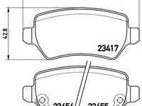 Set placute frana,frana disc OPEL ZAFIRA A (F75) (1999 - 2005) BREMBO P 59 038 piesa NOUA